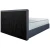 Carryhome POSTELJA Z VZMETNICO 120 cm x 200 cm , tekstil temno modra