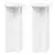 Stalak za biljke 2 pcs Bijela O29,5 x 60 cm Konstruirano drvo