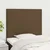 Vidaxl Vzglavje postelje temno rjavo 90x5x118/128 cm blago