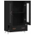 Visoka komoda crna 69,5 x 31 x 115 cm od konstruiranog drva
