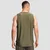 GymBeam Men‘s Combat Tank Top Olive Grey