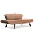 ATELIER DEL SOFA Sofa dvosed Genzo Light Brown