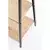 Regal za knjige NARVIK 148x60 cm crni/hrast sonoma