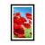 Plakat s paspartujem cvetovi maka na travniku - 20x30 silver