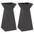 Stup saksija 2 pcs Crna 35 x 35 x 73 cm