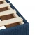 Vidaxl Box spring postelja z vzmetnico modra 90x200 cm blago