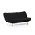 Atelier del Sofa Trosed na razvlačenje Misa 200x104x100cm Crni