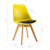 vidaXL Blagovaonske stolice 4 kom žuto-crne