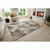 Modro-bež preproga 340x240 cm Terrain - Hanse Home