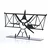 Aberto Design Dekorativna figura Glider, 27x17 cm, 1.5 mm, Crna