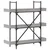 Regal za knjige 3 razine boja hrasta 100 x 33 x 108,5 cm drveni