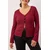 Trendyol Curve Ženska bluza Tbbaw26Af00068, Bordo