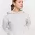 GymBeam Women‘s Varsity Hoodie Grey
