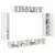 vidaXL 4 pcs Bela