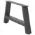 Noge za klub stolić A-oblika 2 kom antracit 70 x (30-31) cm čelik