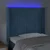 vidaXL LED posteljno vzglavje temno modro 83x16x118/128 cm žamet