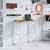 Radni stol 80x60x(73-99,5) cm masivno drvo bagrema pravokutni