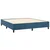 Vidaxl Box spring postelja z vzmetnico temno modra 200x200 cm žamet