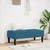 klupa s jastukom Plava 113 x 57 x 39 cm Baršun