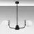 Opviq Luster Antler-13767, 53cm, IP20, Belo-crni