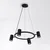 Brilagi - LED RGBW prigušiva luster na sajli SELE 4xGU10/6,5W/230V crna