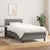 vidaXL Box spring postelja z vzmetnico temno siva 90x200 cm blago