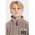 Pulover Didriksons EXA KIDS HALF Z rjava barva, 505638