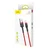 BASEUS Kabel BASEUS Cafule USB-A–Lightning, 0,5 m (rdeč)