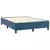 Vidaxl Box spring postelja z vzmetnico LED temno modra 140x190cm žamet