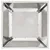 Stup saksija 2 pcs Srebrno 40 x 40 x 100 cm