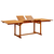 Vrtni blagovaonski stol (160 - 240)x100x75 cm od drva bagrema