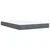 vidaXL Box spring postelja z vzmetnico temno siva 160x200 cm žamet