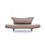 Atelier del Sofa Dvosed na razvlačenje Vino 150x85x60cm Krem