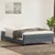 vidaXL Box spring postelja brez vzmetnico temno siva 140x210 cm žamet