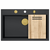 granitni umivalnik MARC 110 WORKSTATION Black