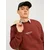 JACK & JONES Muški duks 12241694, Terakota