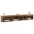 Set TV komoda s LED svjetlima 2 pcs Staro drvo 100 x 30 x 30 cm