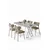 Hanah Home Trpezarijski set, 5 komada, Bež