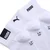PUMA Unisex Quarter Socks (3-Pack), Clothing, White/Black, 35-38
