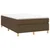 shumee Box spring postelja z vzmetnico temno rjava 120x190 cm blago