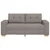 Vidaxl Dvosed taupe 180x77x82 cm blago