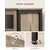 Songmics Omara 35x100x75 cm rjava