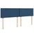 Vidaxl Box spring postelja z vzmetnico modra 180x200 cm blago