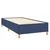 Vidaxl Box spring postelja z vzmetnico modra 90x200 cm blago