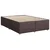 Vidaxl Box spring postelja z vzmetnico temno rjava 160x200 cm blago