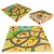 ECO TOYS Podloga za igru, Safari puzzle, 9 elemenata, Šarena