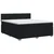 vidaXL Postelja boxspring z vzmetnico Črna 140 x 190 cm Blago