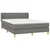 Vidaxl Box spring posteljni z vzmetnico temno siv 140x190 cm blago