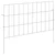 Ograda za vrt s kolčićima 24 pcs 55 x 30 cm Mesh Srebrna