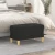 Klupa crna 70x35x41 cm od tkanine